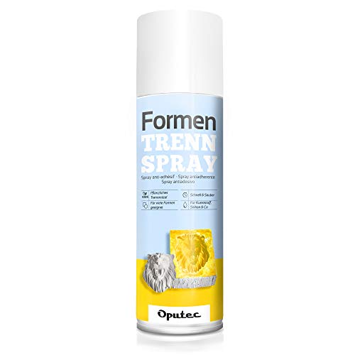 Oputec 500ml Formen-Trennspray für kreative Anwendungen: Formen-Trennmittel mit Anti-Haft-Wirkung für Kunststoffformen, Silikonformen, Kreativbeton - Made in Germany von Oputec