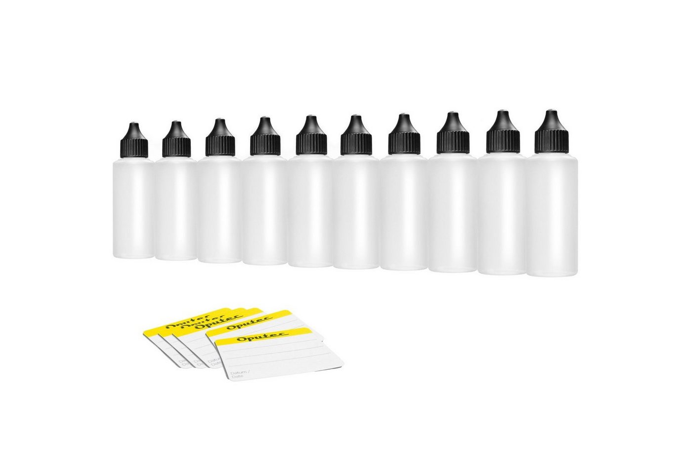 Oputec Kanister 10 x 100 ml Dosierflaschen Tropfflasche, weiche PE Kunststoff-Flaschen (Spar-Set) von Oputec