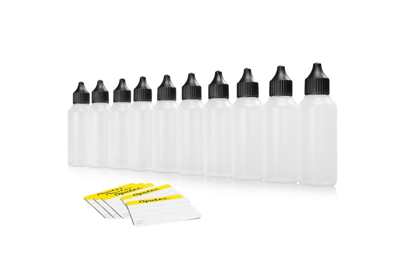 Oputec Kanister 10 x 50 ml Dosierflaschen Tropfflaschen, weiche PE Kunststoff-Flaschen (Spar-Set) von Oputec