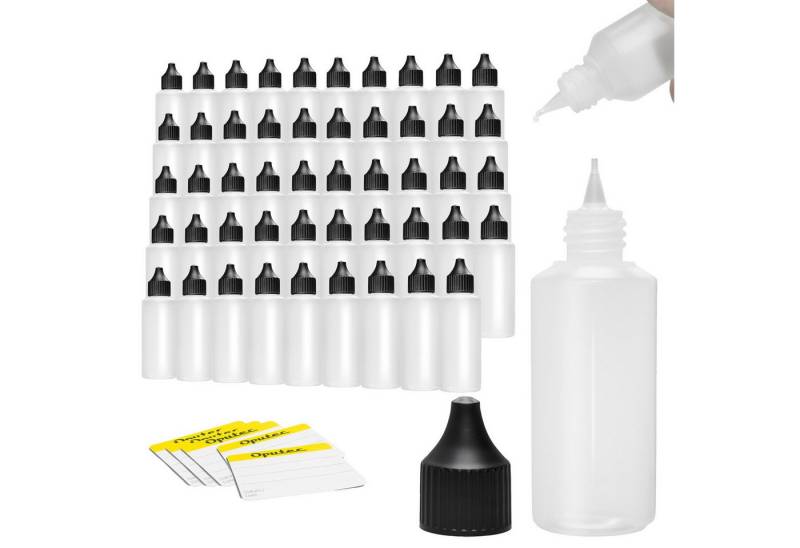 Oputec Kanister 50 x 100 ml Dosierflaschen Tropfflasche, weiche PE Kunststoff-Flaschen (Spar-Set) von Oputec
