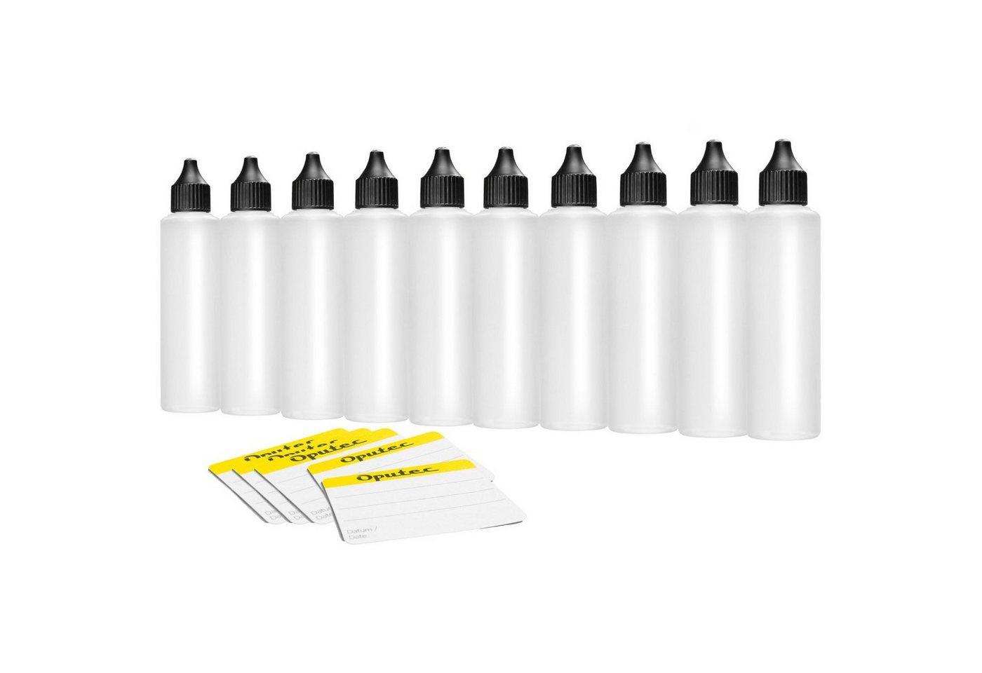 Oputec Kanister 50 x 250 ml Dosierflaschen Tropfflasche, weiche PE Kunststoff-Flaschen (Spar-Set) von Oputec