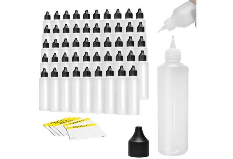 Oputec Kanister 50 x 250 ml Dosierflaschen Tropfflasche, weiche PE Kunststoff-Flaschen (Spar-Set) von Oputec