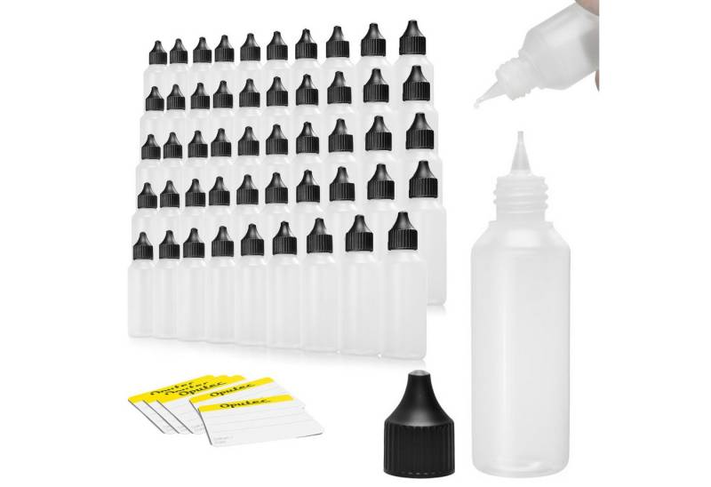 Oputec Kanister 50 x 50 ml Dosierflaschen Tropfflaschen, weiche PE Kunststoff-Flaschen (Spar-Set) von Oputec