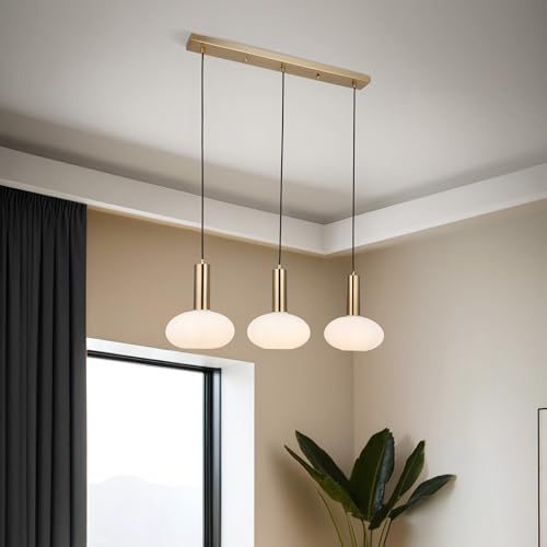 Antique Lacquer Chandelier, Metal Body, Adjustable Height 30-127 cm, Ø19 Glass Cap, 3 x E27 Max 40W, Elegant Lighting for Home Decor, IP20 Rated Antique Lacquer Chandelier, Metal Body, Adjustable Height 30-127 cm, Ø19 Glass Cap, 3 x E27 Max 40W, Elegant Lighting for Home Decor, IP20 Rated von Opviq
