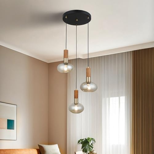 Antique Lacquer Chandelier, Metal Body, Ø19 cm Glass Cap, Adjustable Height 35-176 cm, 3 x E27 Socket, Elegant Lighting for Home Decor, IP20 Rated Antique Lacquer Chandelier, Metal Body, Ø19 cm Glass Cap, Adjustable Height 35-176 cm, 3 x E27 Socket, Elegant Lighting for Home Decor, IP20 Rated von Opviq