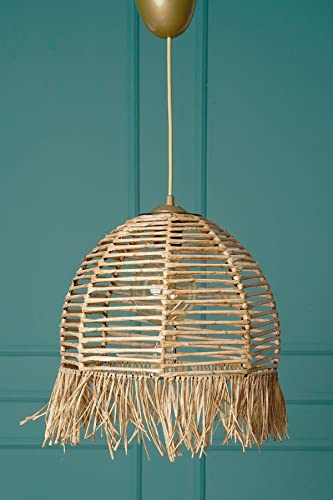 Bohemian Rustic Chandelier, 30 cm Diameter, 80 cm Height | Plastic Body, E27 Socket Max 40W | Natural Colors, Perfect for Cozy Home Decor Bohemian Rustic Chandelier, 30 cm Diameter, 80 cm Height | Plastic Body, E27 Socket Max 40W | Natural Colors, Perfect for Cozy Home Decor von Opviq