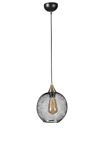 Elegant Black Chandelier, Adjustable Height 70 cm, Metal Body with Antique Coating, E27 Socket Max 40W, Perfect for Modern Home Décor Elegant Black Chandelier, Adjustable Height 70 cm, Metal Body with Antique Coating, E27 Socket Max 40W, Perfect for Modern Home Décor von Opviq