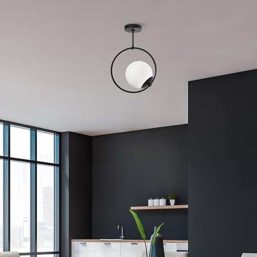Elegant Black Chandelier, Metal Body, 26 x 15 cm, Height 39 cm | E27 Socket, Max 40W | Stylish Lighting for Modern Home Décor, IP20 Rated Elegant Black Chandelier, Metal Body, 26 x 15 cm, Height 39 cm | E27 Socket, Max 40W | Stylish Lighting for Modern Home Décor, IP20 Rated von Opviq