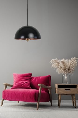 Elegant Black Chandelier, Metal Body, 40 cm Diameter, Adjustable Height, E27 Socket Max 40W, IP20 | Perfect for Modern Home Décor & Lighting Elegant Black Chandelier, Metal Body, 40 cm Diameter, Adjustable Height, E27 Socket Max 40W, IP20 | Perfect for Modern Home Décor & Lighting von Opviq