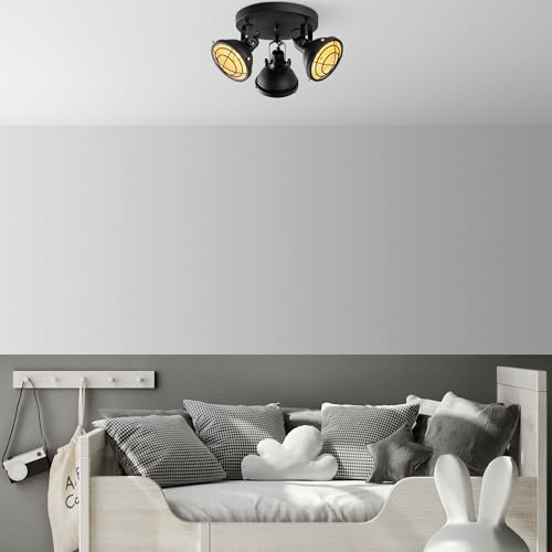Elegant Black Chandelier, Metal Body, 45 cm Diameter, Non-Adjustable Height, 3 x E14 Max 40W | Stylish Lighting for Modern Homes, IP20 Rated Elegant Black Chandelier, Metal Body, 45 cm Diameter, Non-Adjustable Height, 3 x E14 Max 40W | Stylish Lighting for Modern Homes, IP20 Rated von Opviq