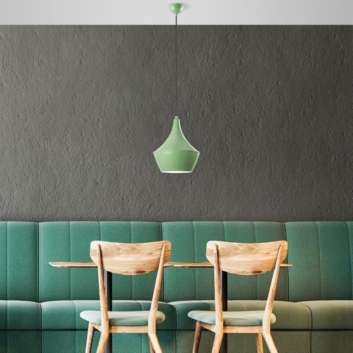 Elegant Mint Chandelier, Adjustable Height 37-130 cm, Metal Body Ø23 cm, IP20, E27 Socket, Perfect for Modern Home Décor | Stylish Lighting Solution Elegant Mint Chandelier, Adjustable Height 37-130 cm, Metal Body Ø23 cm, IP20, E27 Socket, Perfect for Modern Home Décor | Stylish Lighting Solution von Opviq