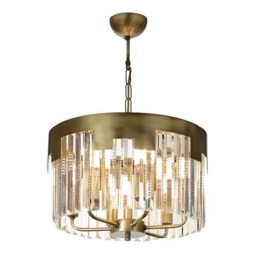 Elegant Vintage Chandelier, Metal Body, 60 cm Height, 40 cm Diameter | 6 x E14 Max 40W | Modern Glam Design for Stylish Home Décor Elegant Vintage Chandelier, Metal Body, 60 cm Height, 40 cm Diameter | 6 x E14 Max 40W | Modern Glam Design for Stylish Home Décor von Opviq