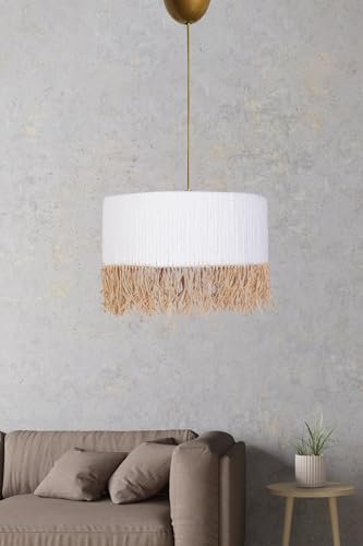 Elegant White Chandelier, 20 cm Height x 30 cm Width, Plastic Body, E27 Socket Max 40W, Adjustable Cable 60 cm | Perfect for Modern Home Décor Elegant White Chandelier, 20 cm Height x 30 cm Width, Plastic Body, E27 Socket Max 40W, Adjustable Cable 60 cm | Perfect for Modern Home Décor von Opviq