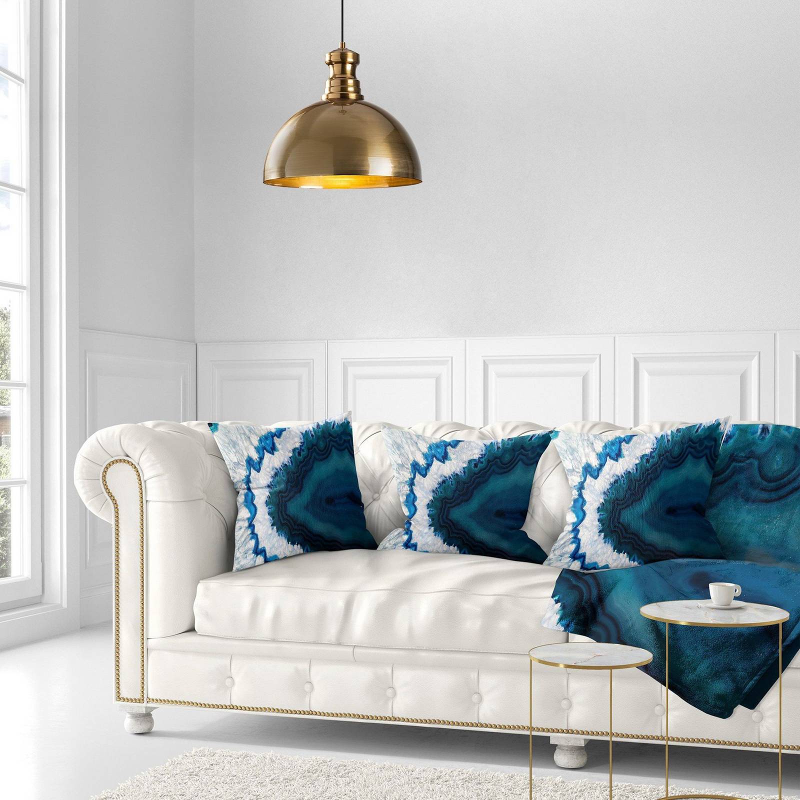 Hängeleuchte Berceste, goldfarben, Metall, Ø 40 cm, E27 Hängeleuchte Berceste, goldfarben, Metall, Ø 40 cm, E27 von Opviq