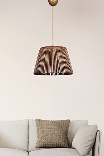 Opviq Bohemian Rustic Chandelier, Antiquation Color, 30 cm Diameter, 70 cm Height | Plastic Body, Metal Cap, E27 Socket, Max 40W | Perfect for Scandinavian & Country Decor Opviq Bohemian Rustic Chandelier, Antiquation Color, 30 cm Diameter, 70 cm Height | Plastic Body, Metal Cap, E27 Socket, Max 40W | Perfect for Scandinavian & Country Decor von Opviq