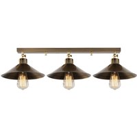 Opviq Deckenleuchte Berceste bronze Metall B/H/T/L/D: ca. 24x17x24x80x24 cm E27 3 Brennstellen von Opviq