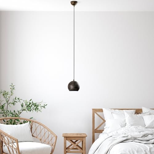 Opviq Elegant Adjustable Chandelier, Antiquation Finish, Ø15 cm | Metal Body, Height 20-111 cm, 1 x E27 Socket, 90 cm Cable | Perfect for Modern Spaces Opviq Elegant Adjustable Chandelier, Antiquation Finish, Ø15 cm | Metal Body, Height 20-111 cm, 1 x E27 Socket, 90 cm Cable | Perfect for Modern Spaces von Opviq