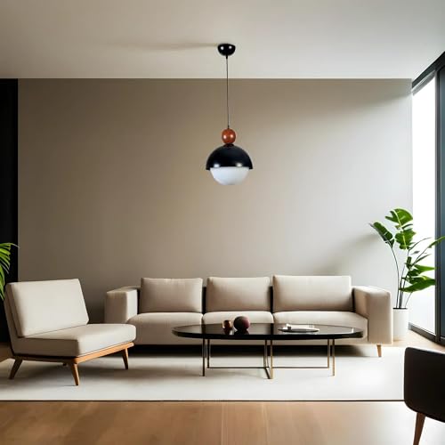Opviq Elegant Adjustable Chandelier, Metal Body, 25 cm Diameter, 70 cm Height | Black & White Design, E27 Socket, Max 40W | Perfect for Modern Spaces Opviq Elegant Adjustable Chandelier, Metal Body, 25 cm Diameter, 70 cm Height | Black & White Design, E27 Socket, Max 40W | Perfect for Modern Spaces von Opviq