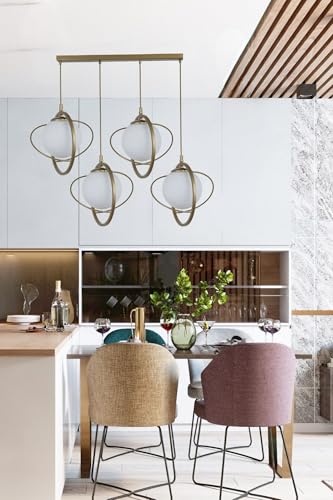 Opviq Elegant Antique & White Chandelier, 25 cm Diameter, 70 cm Adjustable Height, Metal Body, E27 Socket Max 40W, IP20 | Perfect for Modern Decor Opviq Elegant Antique & White Chandelier, 25 cm Diameter, 70 cm Adjustable Height, Metal Body, E27 Socket Max 40W, IP20 | Perfect for Modern Decor von Opviq