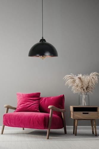 Opviq Elegant Black Chandelier, Metal Body, 25 cm Diameter, Adjustable Height 70 cm, E27 Max 40W, IP20 | Perfect for Modern Living Spaces & Dining Areas Opviq Elegant Black Chandelier, Metal Body, 25 cm Diameter, Adjustable Height 70 cm, E27 Max 40W, IP20 | Perfect for Modern Living Spaces & Dining Areas von Opviq