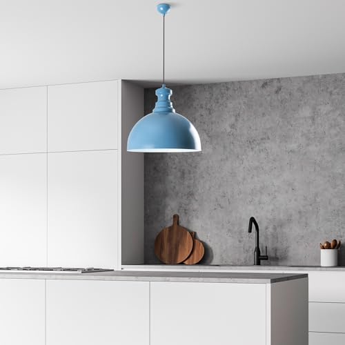 Opviq Elegant Light Blue Chandelier, Adjustable Height 44-134 cm, Metal Body, Ø40 cm, E27 Socket, Perfect for Modern Decor | Stylish & Functional Lighting Opviq Elegant Light Blue Chandelier, Adjustable Height 44-134 cm, Metal Body, Ø40 cm, E27 Socket, Perfect for Modern Decor | Stylish & Functional Lighting von Opviq