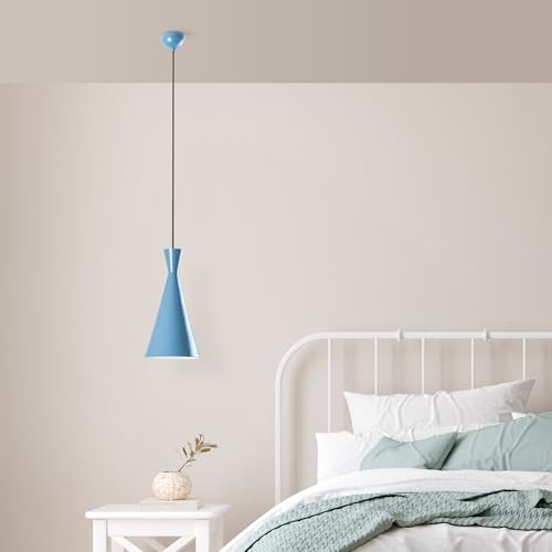 Opviq Elegant Light Blue Chandelier, Adjustable Height 45-134 cm, Metal Body, Ø19 cm Cap, E27 Socket, Perfect for Modern Decor | Stylish & Functional Lighting Opviq Elegant Light Blue Chandelier, Adjustable Height 45-134 cm, Metal Body, Ø19 cm Cap, E27 Socket, Perfect for Modern Decor | Stylish & Functional Lighting von Opviq