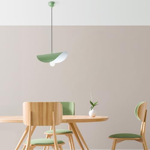 Opviq Elegant Mint Chandelier, Adjustable Height 17-106 cm, Metal Body, Ø10 Base Plate, E27 Socket, 40W Max, Stylish Lighting for Modern Spaces von Opviq