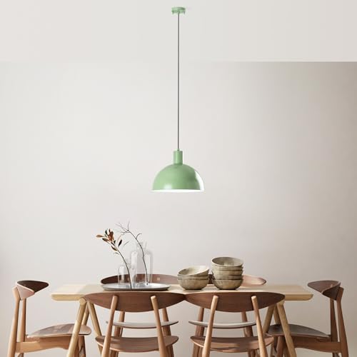 Opviq Elegant Mint Chandelier, Adjustable Height 28-117 cm, Metal Body Ø30 cm, 1 x E27 Socket, Perfect for Modern Spaces, Stylish & Functional Design Opviq Elegant Mint Chandelier, Adjustable Height 28-117 cm, Metal Body Ø30 cm, 1 x E27 Socket, Perfect for Modern Spaces, Stylish & Functional Design von Opviq
