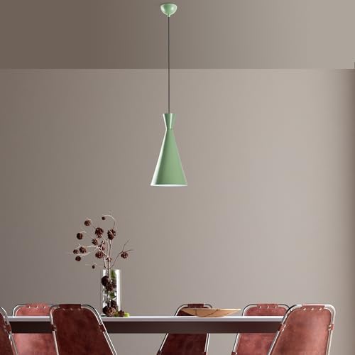 Opviq Elegant Mint Chandelier, Adjustable Height 45-134 cm, Metal Body, Ø19 cm Shade, 1 x E27 Max 40W, Perfect for Modern Decor, Stylish Lighting Solution Opviq Elegant Mint Chandelier, Adjustable Height 45-134 cm, Metal Body, Ø19 cm Shade, 1 x E27 Max 40W, Perfect for Modern Decor, Stylish Lighting Solution von Opviq