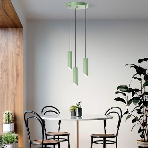 Opviq Elegant Mint Chandelier, Metal Body, 40 cm Diameter, Adjustable Height 75-114 cm, 3 x E27 Socket, Perfect for Modern Spaces, Stylish & Functional Design Opviq Elegant Mint Chandelier, Metal Body, 40 cm Diameter, Adjustable Height 75-114 cm, 3 x E27 Socket, Perfect for Modern Spaces, Stylish & Functional Design von Opviq