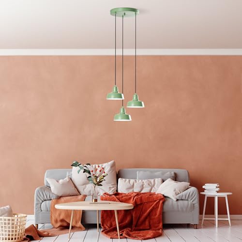 Opviq Elegant Mint Chandelier, Metal Body, 45 cm Diameter, Adjustable Height 75-108 cm, 3 x E27 Socket, Perfect for Modern Decor | Stylish Lighting Solution Opviq Elegant Mint Chandelier, Metal Body, 45 cm Diameter, Adjustable Height 75-108 cm, 3 x E27 Socket, Perfect for Modern Decor | Stylish Lighting Solution von Opviq