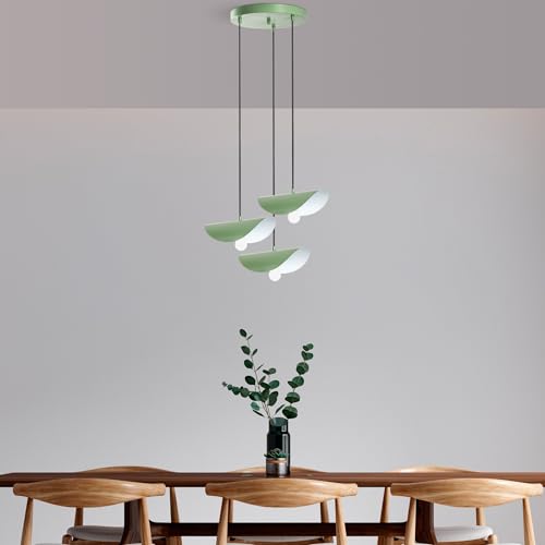 Opviq Elegant Mint Chandelier, Metal Body, 50 cm Diameter, Adjustable Height 75-106 cm, 3 x E27 Socket, Stylish Lighting for Modern Spaces, IP20 Opviq Elegant Mint Chandelier, Metal Body, 50 cm Diameter, Adjustable Height 75-106 cm, 3 x E27 Socket, Stylish Lighting for Modern Spaces, IP20 von Opviq