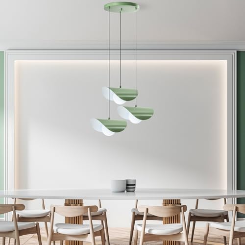 Opviq Elegant Mint Chandelier, Metal Body, 50 cm Diameter, Adjustable Height 75-112 cm, 3 x E27 Sockets, Perfect for Modern Spaces, Stylish Lighting Solution Opviq Elegant Mint Chandelier, Metal Body, 50 cm Diameter, Adjustable Height 75-112 cm, 3 x E27 Sockets, Perfect for Modern Spaces, Stylish Lighting Solution von Opviq
