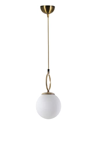 Opviq Elegant Scandinavian Chandelier, 70 cm Height, 16 cm Diameter | 100% Metal, E27 Socket, Oven Dried Paint, Tumbled Coating | Glamorous White Design Opviq Elegant Scandinavian Chandelier, 70 cm Height, 16 cm Diameter | 100% Metal, E27 Socket, Oven Dried Paint, Tumbled Coating | Glamorous White Design von Opviq