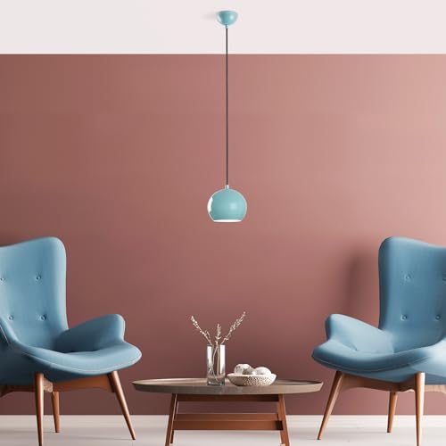Opviq Elegant Turquoise Chandelier, Adjustable Height 20-111 cm, Metal Body, Ø15 cm Shade, E27 Socket, Perfect for Modern Living Spaces, IP20 Rated Opviq Elegant Turquoise Chandelier, Adjustable Height 20-111 cm, Metal Body, Ø15 cm Shade, E27 Socket, Perfect for Modern Living Spaces, IP20 Rated von Opviq