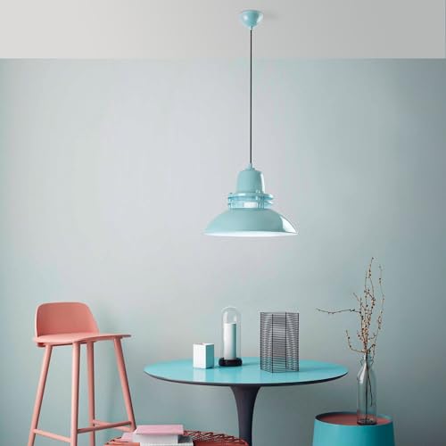 Opviq Elegant Turquoise Chandelier, Adjustable Height 34-123 cm, Metal Body, Ø34 cm, E27 Socket, Perfect for Modern Living Spaces | Stylish Lighting Solution von Opviq