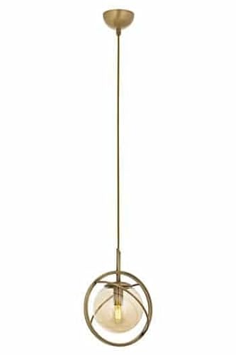 Opviq Elegant Vintage Chandelier, Metal Body with Glass Cap, 100 cm Height, 22 cm Diameter, E14 Socket, Copper Finish | Modern Glam & Scandinavian Design Opviq Elegant Vintage Chandelier, Metal Body with Glass Cap, 100 cm Height, 22 cm Diameter, E14 Socket, Copper Finish | Modern Glam & Scandinavian Design von Opviq