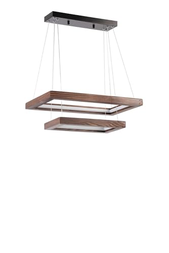 Opviq Elegant Walnut Chandelier, 70x45cm & 50x30cm, 80cm Height | 100% Metal, LED 75W, Variable Color Temp 2700K-4000K | Stylish Lighting for Modern Spaces Opviq Elegant Walnut Chandelier, 70x45cm & 50x30cm, 80cm Height | 100% Metal, LED 75W, Variable Color Temp 2700K-4000K | Stylish Lighting for Modern Spaces von Opviq