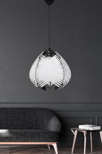 Opviq Elegant White Chandelier, 30 cm Height, 25 cm Width, E27 Socket Max 40W, Plastic Body & Cotton Cap, Adjustable Cable 70 cm | Perfect for Modern Decor Opviq Elegant White Chandelier, 30 cm Height, 25 cm Width, E27 Socket Max 40W, Plastic Body & Cotton Cap, Adjustable Cable 70 cm | Perfect for Modern Decor von Opviq