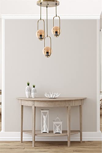 Opviq Glam Scandinavian Chandelier, 70 cm Height, 30 cm Diameter | 100% Metal, Copper Finish, E27 Socket Max 40W | Elegant Lighting for Modern Spaces von Opviq