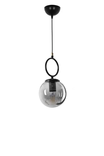 Opviq Industrial Scandinavian Chandelier, 70 cm Height, 16 cm Diameter | 100% Metal, Black Finish, E27 Socket, Max 40W | Stylish Lighting for Modern Spaces Opviq Industrial Scandinavian Chandelier, 70 cm Height, 16 cm Diameter | 100% Metal, Black Finish, E27 Socket, Max 40W | Stylish Lighting for Modern Spaces von Opviq