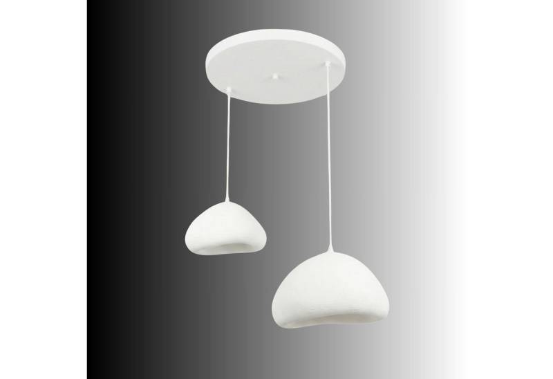 Opviq Kronleuchter Design Leuchte, Verstellbare Höhe 50-115, Abhängig vom Leuchtmittel, Design Pendelleuchte Weiß – Fiberglas-– 1-, 2- oder 3-flammig wählbar Opviq Kronleuchter Design Leuchte, Verstellbare Höhe 50-115, Abhängig vom Leuchtmittel, Design Pendelleuchte Weiß – Fiberglas-– 1-, 2- oder 3-flammig wählbar von Opviq