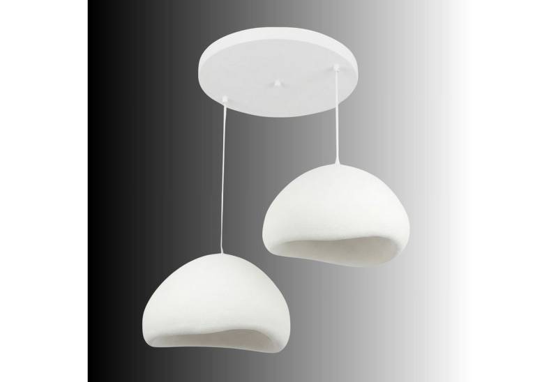 Opviq Kronleuchter Design Leuchte, Verstellbare Höhe 55,115, Abhängig vom Leuchtmittel, Design Pendelleuchte Weiß – Fiberglas-– 1-, 2- oder 3-flammig wählbar Opviq Kronleuchter Design Leuchte, Verstellbare Höhe 55,115, Abhängig vom Leuchtmittel, Design Pendelleuchte Weiß – Fiberglas-– 1-, 2- oder 3-flammig wählbar von Opviq