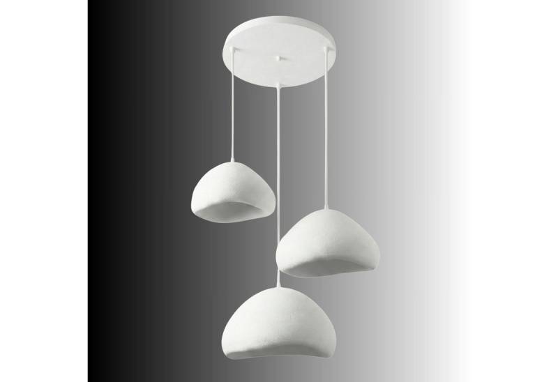 Opviq Kronleuchter Design Leuchte, Verstellbare Höhe 80-115, Abhängig vom Leuchtmittel, Design Pendelleuchte Weiß – Fiberglas-– 1-, 2- oder 3-flammig wählbar Opviq Kronleuchter Design Leuchte, Verstellbare Höhe 80-115, Abhängig vom Leuchtmittel, Design Pendelleuchte Weiß – Fiberglas-– 1-, 2- oder 3-flammig wählbar von Opviq