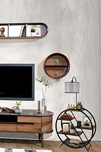 Opviq Modern Floor Lamp with Metal Body & 100% Fir Wood Bookstand, Light Grey, 165 cm Height | E27 Socket, Max 40W | Stylish & Functional for Home Decor von Opviq