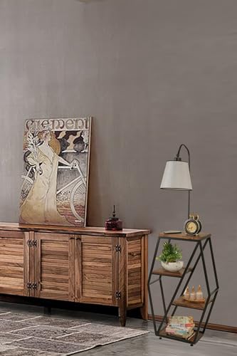 Opviq Modern Floor Lamp with Metal Body & 100% Fir Wood Bookstand, Light Grey, 165 cm Height | E27 Socket, Max 40W | Stylish & Functional for Home Decor Opviq Modern Floor Lamp with Metal Body & 100% Fir Wood Bookstand, Light Grey, 165 cm Height | E27 Socket, Max 40W | Stylish & Functional for Home Decor von Opviq