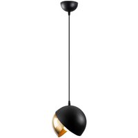 Opviq Pendelleuchte Berceste schwarz gold Metall B/H/T/L/D: ca. 20x114x20x20x20 cm E27 1 Brennstellen von Opviq
