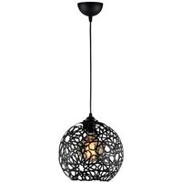 Opviq Pendelleuchte Fellini schwarz Eisen B/H/T/L/D: ca. 25x119x25x25x25 cm E27 1 Brennstellen von Opviq