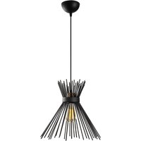 Opviq Pendelleuchte Kirpi schwarz Eisen B/H/T/L/D: ca. 34x131x34x34x34 cm E27 1 Brennstellen von Opviq