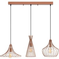 Opviq Pendelleuchte Mezopotamya Kupfer Metall B/H/T/L/D: ca. 37x122x37x110x27 cm E27 3 Brennstellen Opviq Pendelleuchte Mezopotamya Kupfer Metall B/H/T/L/D: ca. 37x122x37x110x27 cm E27 3 Brennstellen von Opviq